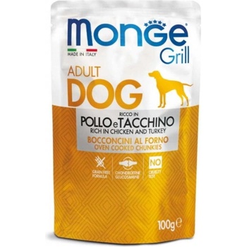 Monge Пауч Monge Grill chicken and turkey - 0.1кг