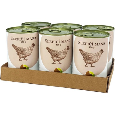 Bohemia Pet Food Slepačie mäso vo vlastnej šťave 6 x 400 g