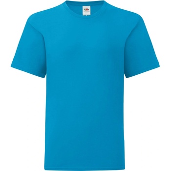 Fruit of the Loom tričko Kids Iconic 150 T COT-161023162a3 modrá azurově