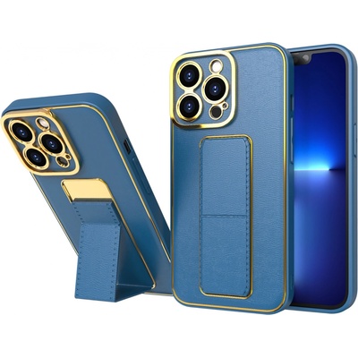Púzdro IZMAEL Apple iPhone 12 Pro Luxury kickstand modré