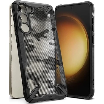 Image 1 of Samsung Силиконов калъф кейс Ringke FUSION X, За Samsung Galaxy S23 Plus, Camo черен