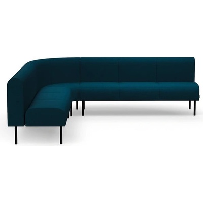 Rohová sedačka VARIETY, 90°, vnitřní, potahová látka Blues CSII, petrolejová – Zboží Mobilmania