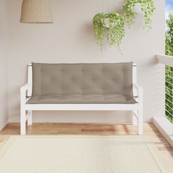 Image 1 of vidaXL Възглавници за градински пейки 2 бр таупе 150x50x7 см плат (361705)