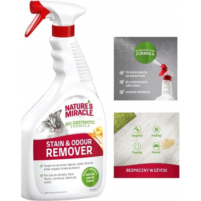 Nature's Miracle Cat Stain & Odour Remover Melon odstraňovač skvrn a zápachu po kočkách 946 ml