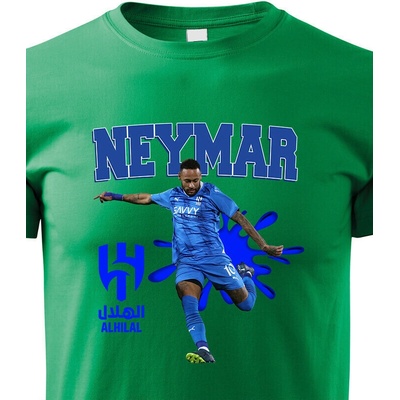 Dětské tričko Neymar Barva Zelená Canvas Bezvatriko.cz 2035