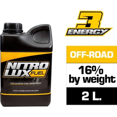 NITROLUX Гориво за нитроавтомодели nitrolux energy3 off road pro 16% by weight eu no licence (2 l. ) mx-nf01122-pro (mx-nf01122-pro)