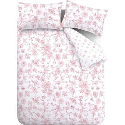 Catherine Lansfield Розово двойно 3 части спално бельо 200x200 cm Mirabelle - Catherine Lansfield (BD/61111/W/DQS/PK)