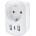 Solight PA03UK - Пътен адаптер за Великобритания 230V с 2x USB-A + 1x USB-C (SL1661)