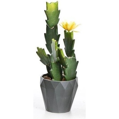 Kaktus v kvetináči 03365 27cm žltý