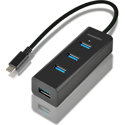 AXAGON HUE-S2C, 4x USB 3.0 CHARGING hub, micro USB nap. konektor, kabel USB-C 40cm HUE-S2C