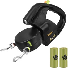 Purlov Automatické dvojité vodítko s LED baterkou