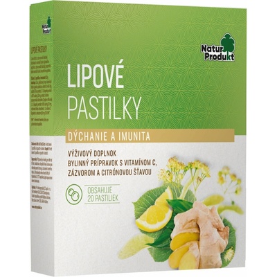 Naturprodukt Lipové pastilky 20 pastiliek