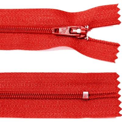 Spirálový zip no.3 nerozepínací 22cm - více barev color: 548 červená