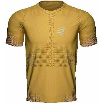 Compressport Racing T-Shirt Honey Gold běžecké tričko s krátkým rukávem