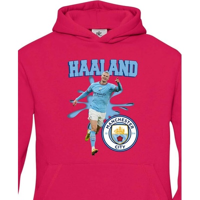 Dětská mikina Haaland Manchester City Purpurová