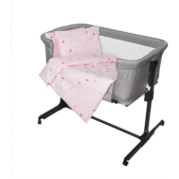 Lorelli Eva Спален комплект за мини-кошара Пеперуди розов 5 части 20801145801