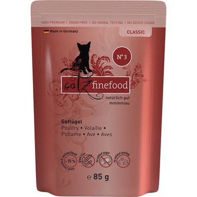 Catz Finefood 8x85г catz finefood, консервирана храна за котки - птиче