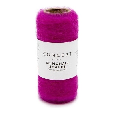 50 MOHAIR SHADES Katia Farby 50 MOHAIR: 38 fuchsiová