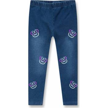 KUGO Dievčenské riflové legíny zateplené KK9945 modrá Modrá