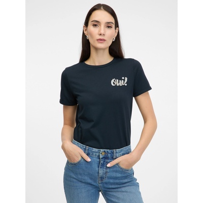 Orsay Тъмносиня дамска тениска с къс ръкав ORSAY Orsay | Sin | ЖЕНИ | XS