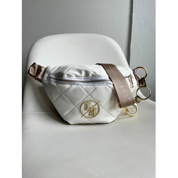 Laura Biaggi Prešívaná crossbody kapsička DX-KB82-whitePIK2