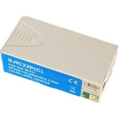 Compatible Epson S020602, SJIC22P(C) за ColorWorks циан (cyan) съвместими касети (S020602)