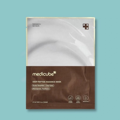MEDICUBE Deep Peptide Radiance Mask Rozjasňujúca plátená maska s peptidmi 27 ml