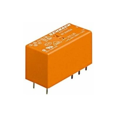 Relé Schrack RT424024 2P 8A 24V DC do plošných spojů