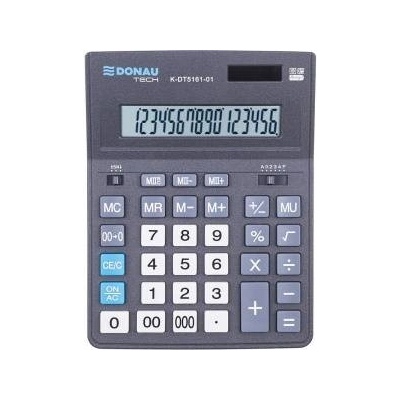 DONAU Office calculator 16 digits black