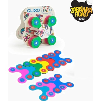 CLIXO Tiny & Mighty - magnetická stavebnice 9 ks