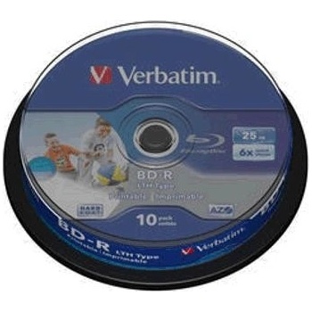 Verbatim BD-R SL 25GB 6x, printable, 10ks (43751)