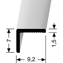 Küberit Stenový ukončovací profil Stříbro F4 9,2x7mm