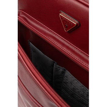 GUESS Раница Guess NOROM дамска в бежово голям размер с изчистен дизайн TWSN90 91032 (TWSN90.91032)