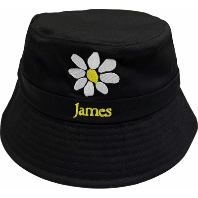 RukaHore James Unisex Bucket Hat Yellow Logo White Daisy Black