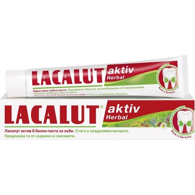 Lacalut Aktiv Паста за зъби Herbal, 75 ml