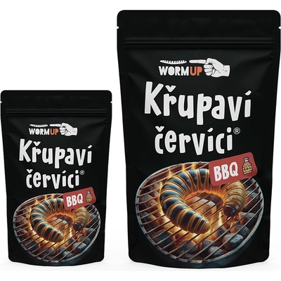 WormUP Křupaví červíci BBQ 80 g