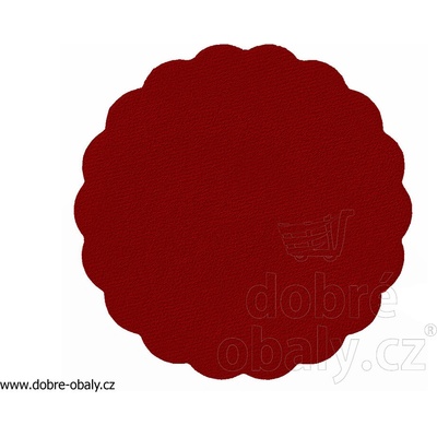 Rozetky do podšálku PREMIUM Ø 9 cm bordové [40 ks] (89808) – Sleviste.cz