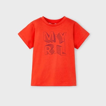 MAYORAL Тениска къс ръкав basic в червен цвят за мини момче Майорал