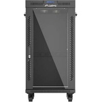 Lanberg Рак шкаф Lanberg 19" свободностоящ 22U/600x600 със стъклена врата черен (FF01-6622-12BL)