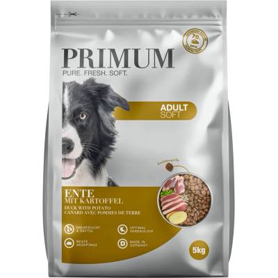 PRIMUM Soft MONOPROTEIN - полувлажна храна за кучета, без зърно с патица, 5 кг