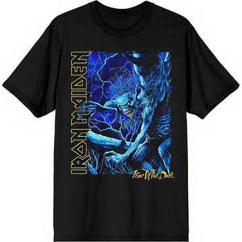 Iron Maiden Fear of the Dark Blue Tone Eddie Vertical Logo Black XL Риза (IMTEE149MB04)