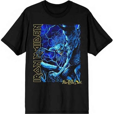 Iron Maiden Fear of the Dark Blue Tone Eddie Vertical Logo Black XL Риза (IMTEE149MB04)
