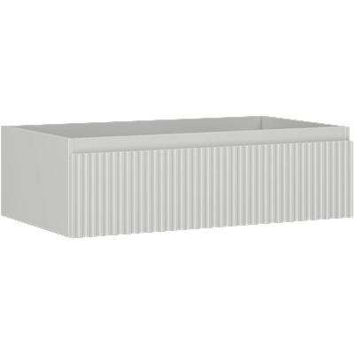 Mexen Rivel баня шкаф под мивка 80 см, 1 чекмедже, рифлено, сив мат - 91A20-08023-1-BF62 (91A20-08023-1-BF62)