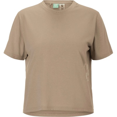 Scott Дамска тениска Scott Women's Tee Endurance Dri S/S Running shirt - Toast Beige / Cotton White - размер XL (916-6368-0215)