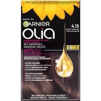 Garnier Olia Permanent Hair Color olejová permanentní barva na vlasy 4,15 Iced Chocolate 50 g