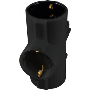 Somogyi Elektronic Home 3 Plug Adapter (TPF 26/BK)