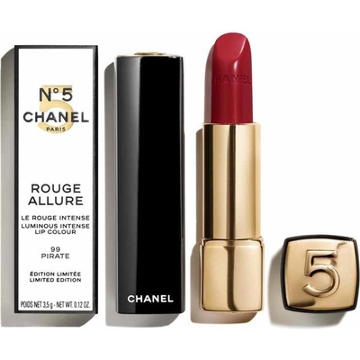 Chanel vánoční kolekce limitovaná edice N°5 2021 zářívá intenzivní rtěnka 99 pirate 3,5 g