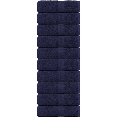 vidaXL Кърпи за пране FROGN 10 бр. тъмносини 30x30 см 360 г/м2 (136778)