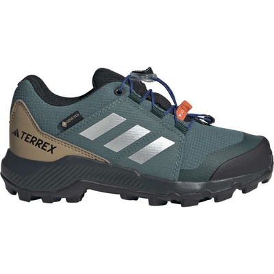 adidas Terrex GTX K tmavo zelená čierna strieborná