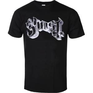 ROCK OFF Мъжка тениска Ghost - Metal Logo & Purple Grucifix - ROCK OFF - GHOTEE52MB